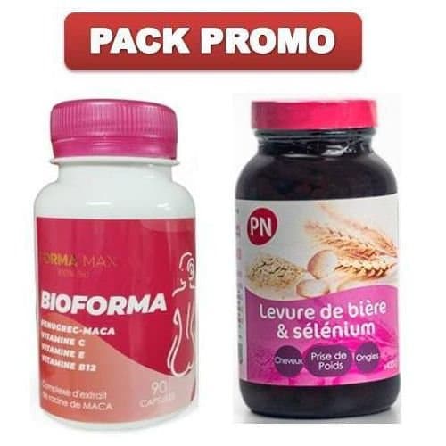 PACK PROMO BIOFORMA 500mg + PN Levure de bière avec sélénium 400 cps (Livraison Gratuite)