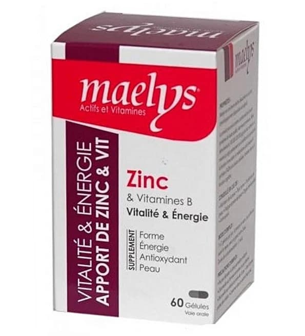 Maelys Zinc et Vitamines B - Renforcez Immunité, Énergie et Beauté Naturelle