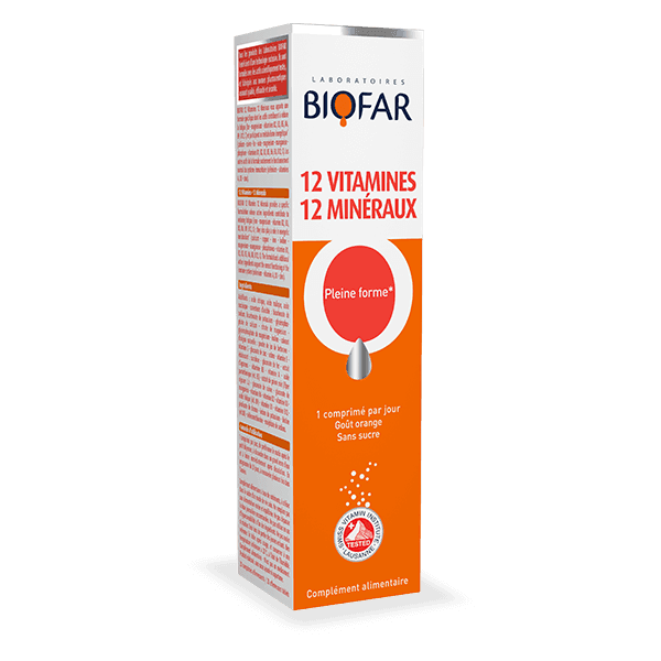 BIOFAR CO MULTIVITAMINES ORANGE B20 COMP EFFER