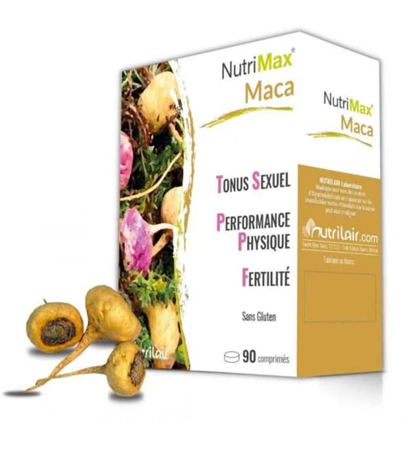 NUTRIMAX Maca - 90 Comprimés pour Vitalité et Énergie Naturelle