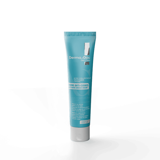DermaDoc Crème Anti-Cernes 30ML – Niacinamide, Caféine & Acide Hyaluronique