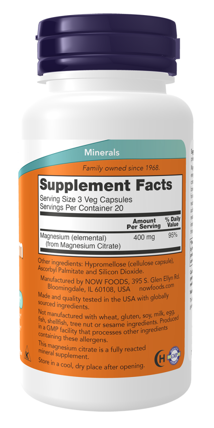 NOW Foods, Magnesium Citrate – Image 3