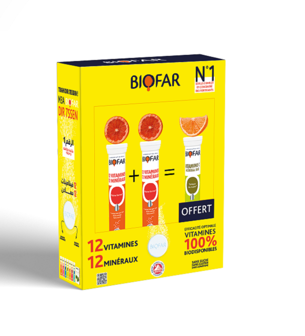 Pack Biofar multivitamines 12 minéraux : énergie & immunité