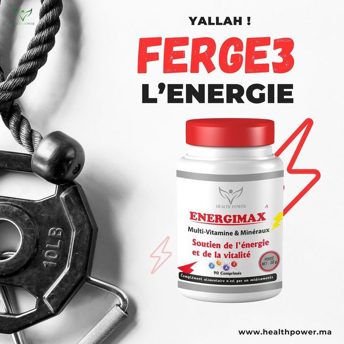 Health Power ENERGIMAX Multi-vitamine & Minéraux 90 Comprimés – Image 4