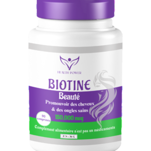 Biotine Health Power - Cheveux, Ongles et Peau en Pleine Santé  90 Comprimés