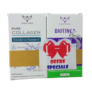 Health Power Pack : Biotine Beauté 90 Comprimés + Pure Collagen 90 Comprimés