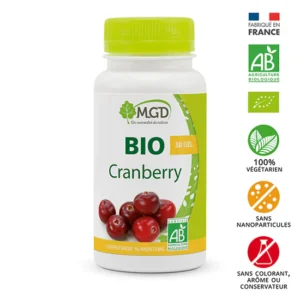 MGD BIO Cranberry - 30 Gélules pour le Confort Urinaire Naturel