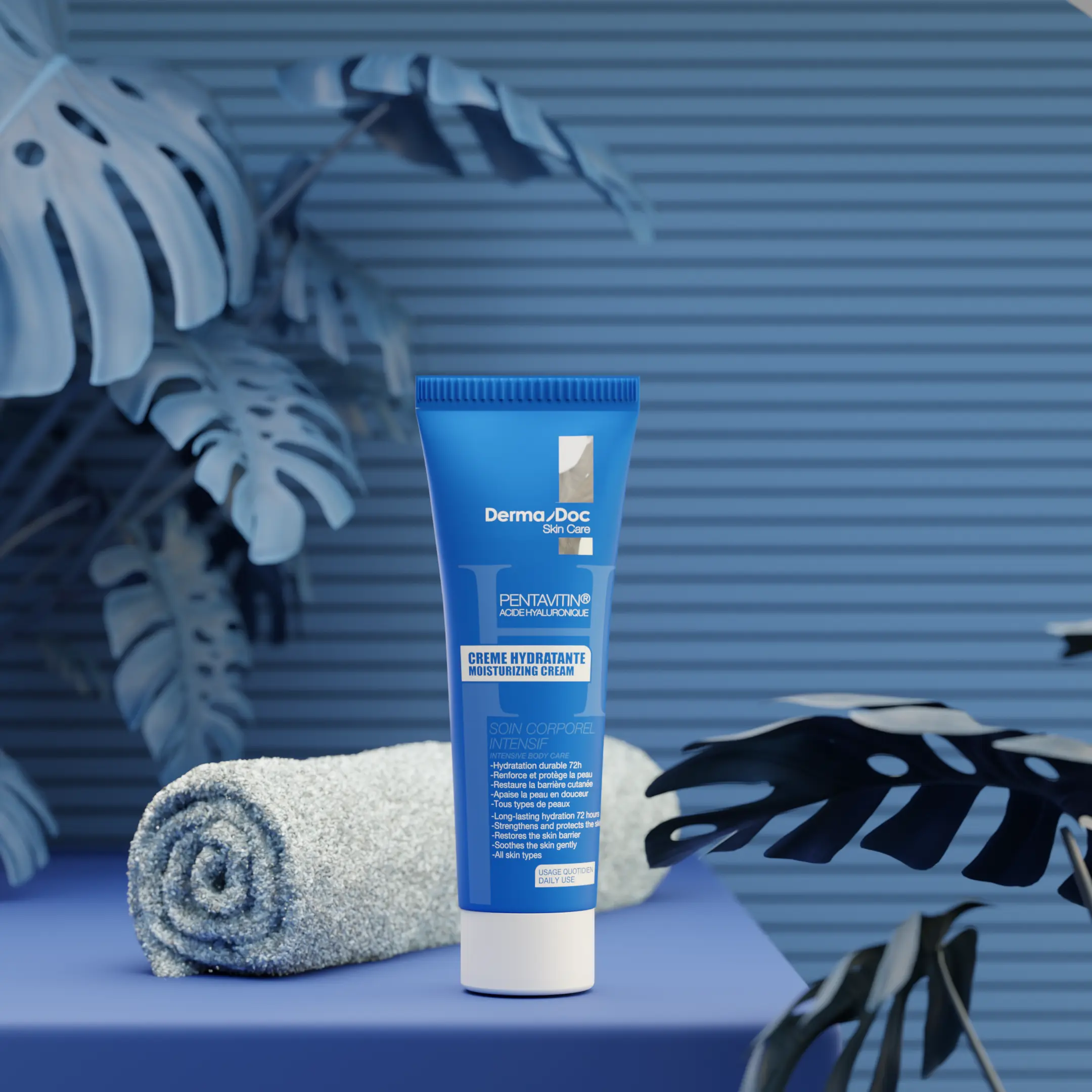 Dermadoc Crème Hydratante à l’Acide Hyaluronique – Soin Visage Anti-Âge et Hydratation Intense – Image 2