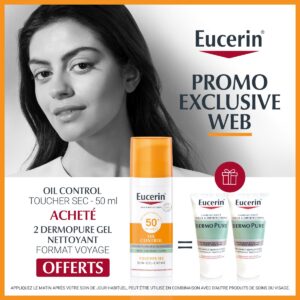 Coffret Eucerin DermoPure & Sun Oil Control SPF50+ | Sérum Anti-Imperfections + Gel Nettoyant | Maroc